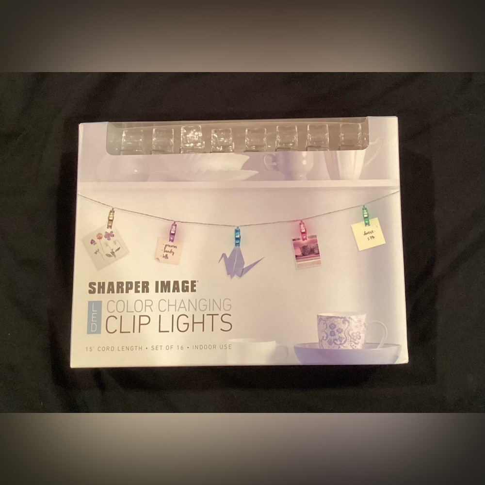 NIB Sharper Image LED Color Changing Clip Fairy  Lights.